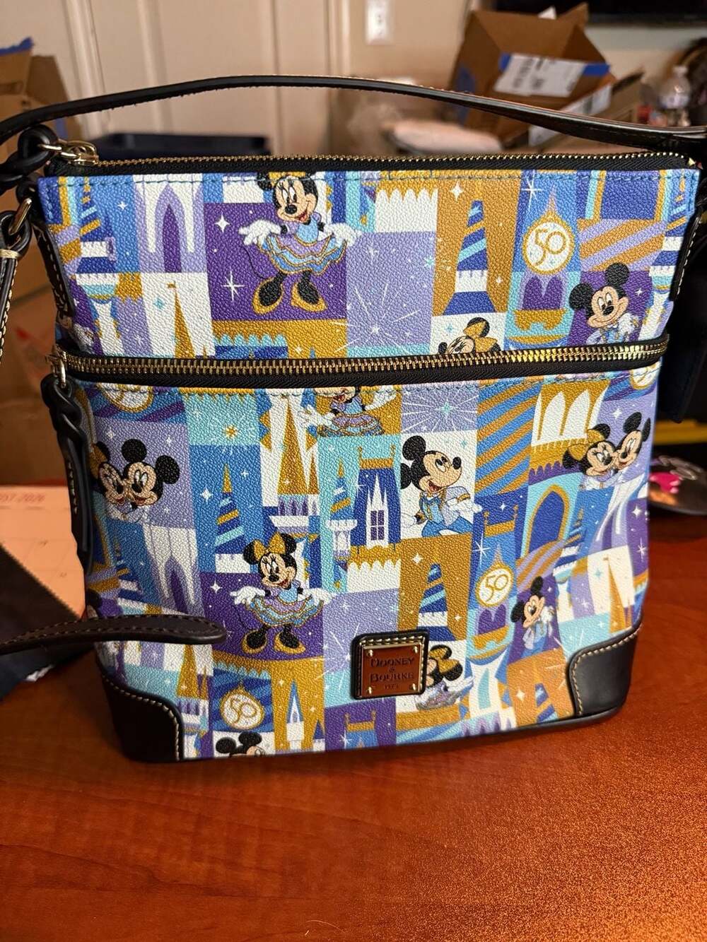 EUC Dooney & Bourke WDW 50th Anniversary Castle Crossbody Bag